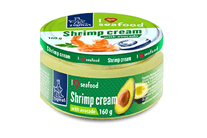 Krevečių pasta su avokadais ZIGMAS 160 g