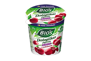 BIOS yogurt with cherries 3.5% 125g