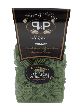 Makaronai su baziliku RADIATORE