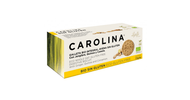 Organic whole grain oat cookies with ginger and cinnamon