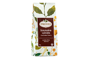 Juodoji arbata PRESTO ZIP ŠOKOLADINĖ VYŠNAITĖ, 80 g