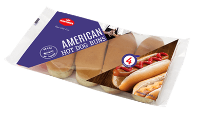 Mantinga hot dog buns (4 x 60 g) (frozen), 240 g