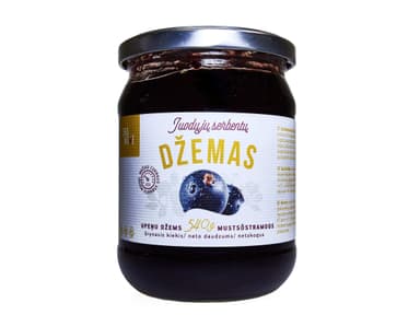 Juodųjų serbentų džemas SKANOVĖ, 540 g