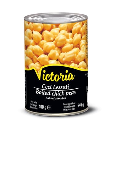 Canned chickpeas VICTORIA, 400 g/240 g