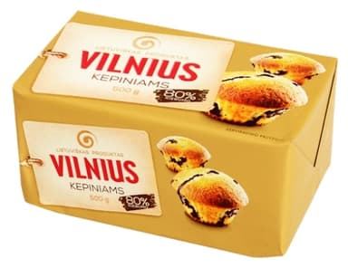 Margarine VILNIUS, for bakery, 80%,  500 g