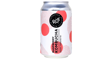 Raspberry Kombucha drink, organic