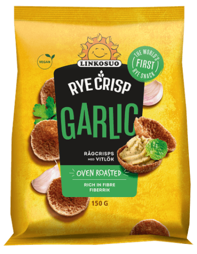 Ruginiai duonos traškučiai LINKOSUO, česnakiniai, 150 g
