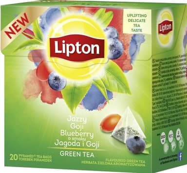 Green tea LIPTON blueberry and goji, 20 x 1,4 g
