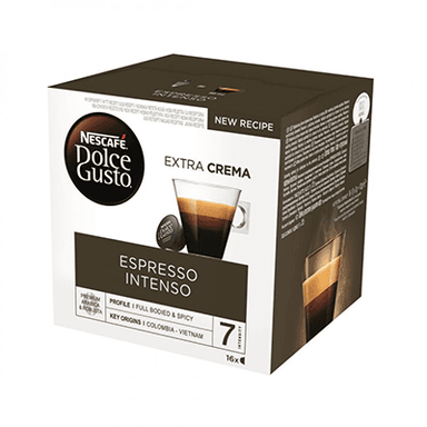 DOLCE GUSTO ESPRESSO INTENSO coffee capsules, 16 capsules, 112g