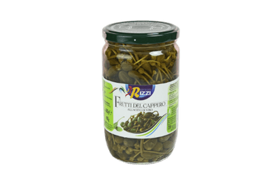 Cappers With Stalks In Wine Vinegar Rizzi, 680g/400g