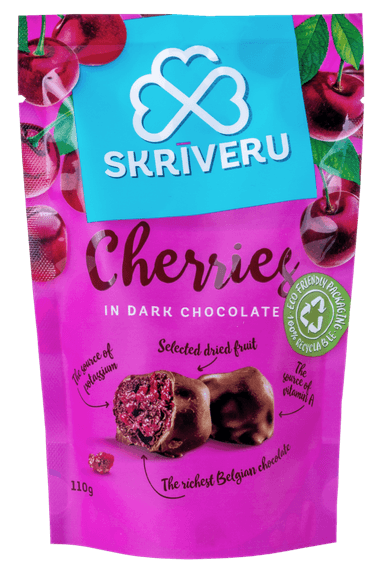 Cherries in dark chocolate SKRIVERU