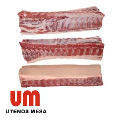 Pork loin, with bone, skin off, vacuum, ~5 kg