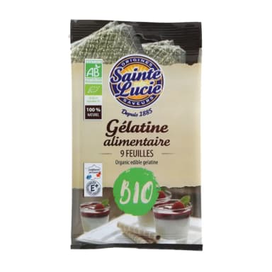 Gelatin sheets, organic