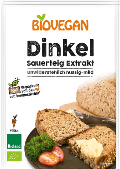 Veganiškas speltos raugo ekstraktas BIOVEGAN, 30 g, LT-EKO-001