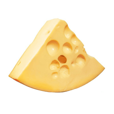 Cheese EMMENTAL CAVE AGED AOP, branded 12 months.