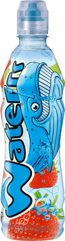 Strawberry taste water KUBUŠ, 0,5 l