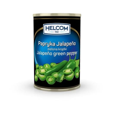 Jalapeno green pepper rings Helcom, 3 kg/1,6kg