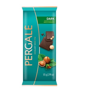 Dark chocolate PERGALĖ, with hazelnuts 85 g