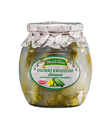 Preserved pickled cucumbers WALDI BEN, 770 g