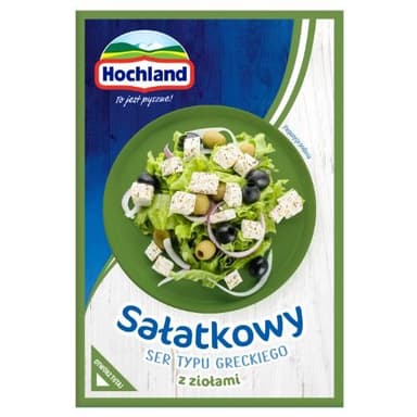 Greek type cheese for salad in brine HOCHLAND, with herbs, fat 24%, 150 g