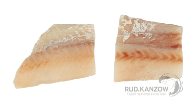 Atlantic Cod fillet portions 180-200g, skinless, glazed 20%, 4 kg