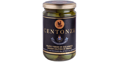 Green olives in brine