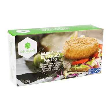 Jūrinių lydekų paplotėliai džiūvėsėliuose HAMBURGUER DE PESCADA, šaldyti