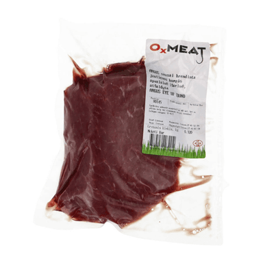 Vacuum-packed outer round of Angus beef