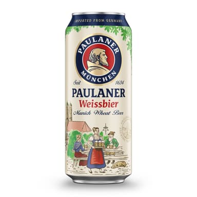 Alus PAULANER Weissbier, Naturtrub, 5,5%, 0,5 l, skardinė D