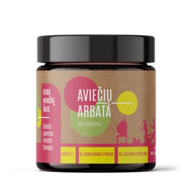 Aviečių arbata su imbieru