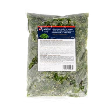 Seaweed salad with sesame seeds and chili, frozen