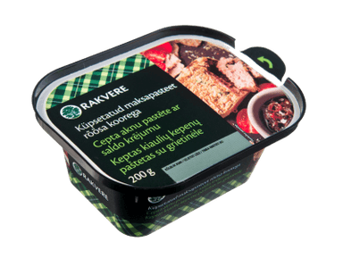 Kiaulių kepenų paštetas su grietinėle 200g