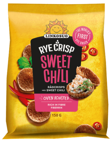 Ruginiai duonos traškučiai LINKOSUO, saldžiarūgščio skonio, 150 g