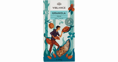 Granola with pecans, almonds, and quinoa flakes