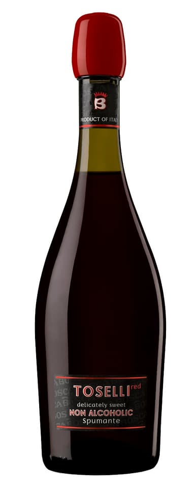 Non-alcoholic sparkling wine drink BOSCA Toselli RED, red,sweet,0.75
