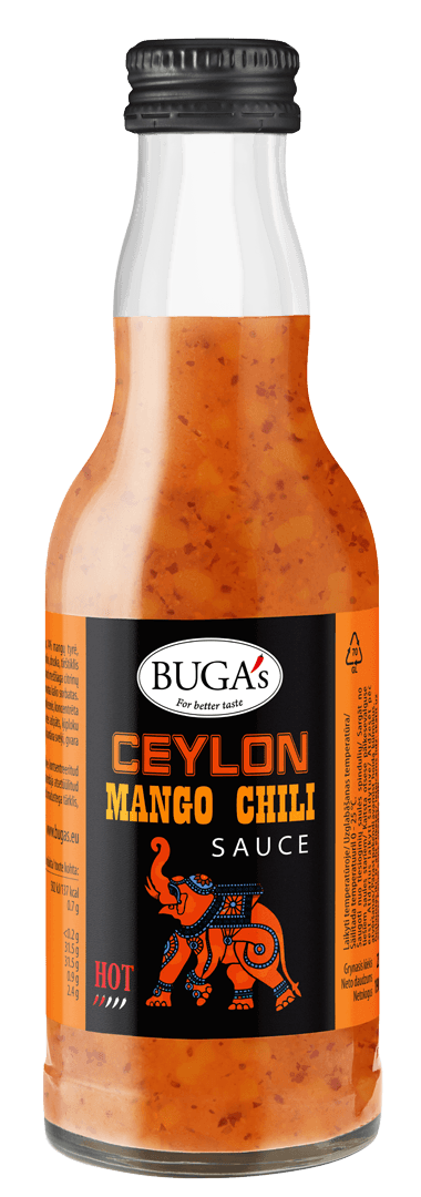 Ceilono mangų čili padažas BUGA's, 220 g