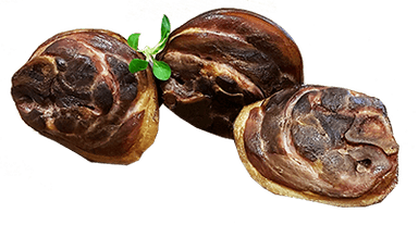 Hot smoked pork knuckle with bone, 1 kg