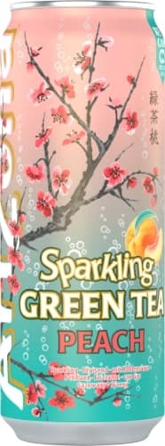 Carbonated green tea drink ARIZONA, with honey and peach juice, 0.33 l