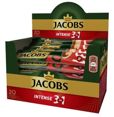 Coffee drink JACOBS 3 in 1 Intense, 20 x17,5g