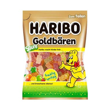 Gummies HARIBO, Goldbären sauer, 175 g