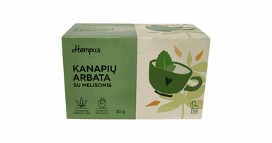 Kanapių arbata su melisomis