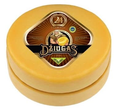 Hard cheese DŽIUGAS, 40 %, matured for 24 months, ~ 2,1 kg