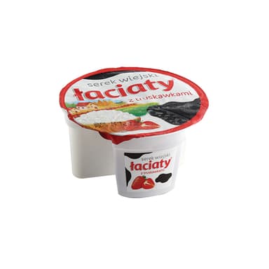 Cottage cheese with strawberries, fat 4%, 150 g