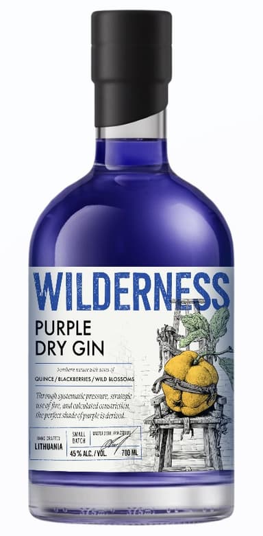 Gin WILDERNESS Purple Dry Gin, 45 %, 0,7 l