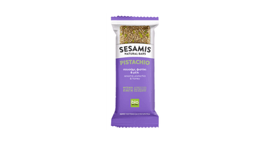 Sesame and honey bar with pistachios 'Pistachio force', organic