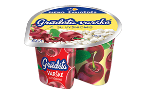 Cottage cheese with cherries, 7%, 150g