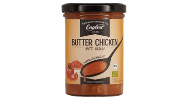 Indian butter chicken in tomato sauce, organic