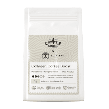 Malta coffee with collagen