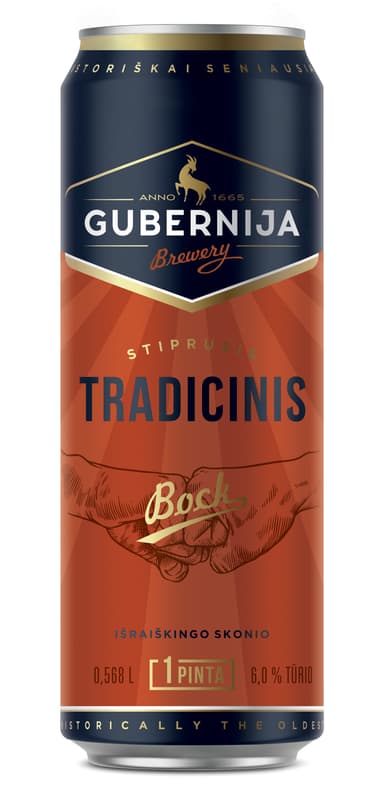 Beer GUBERNIJA, Traditional Bock, 6%, 0,568l, can