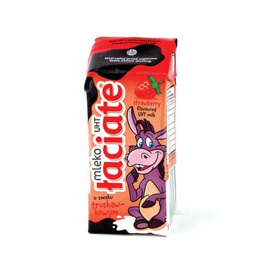 Stawberry flavored milk drink LACIATE, 1,5%, UHT, 200 ml (M)